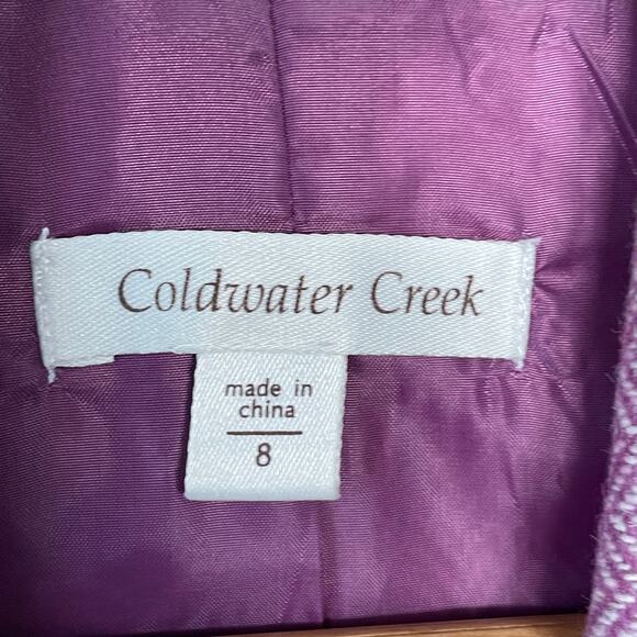 Coldwater Creek Herringbone Wool Tweed Vest Career Casual Preppy Classic Size 8 - Picture 4 of 8